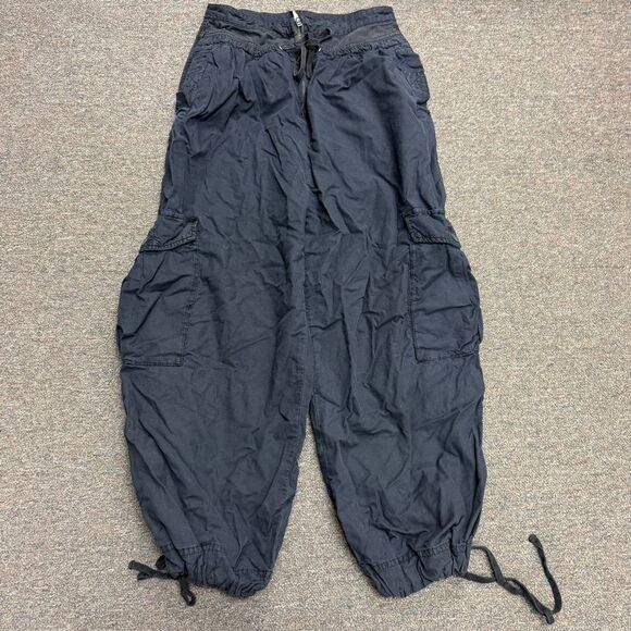 Free People Barrel Leg Cargo Pants Size 8 - Picture 1 of 10